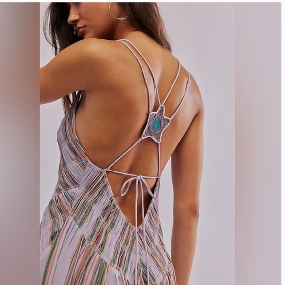 Free People RARE Shooting Stars Maxi Dress - Picture 4 of 12